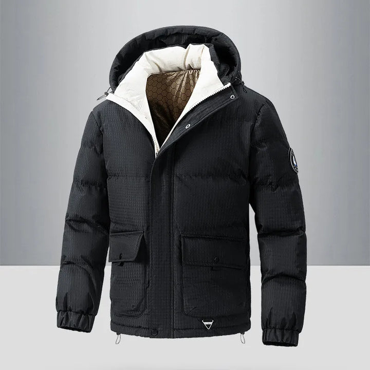 Warm Loose Fit Hooded Parka Jacket