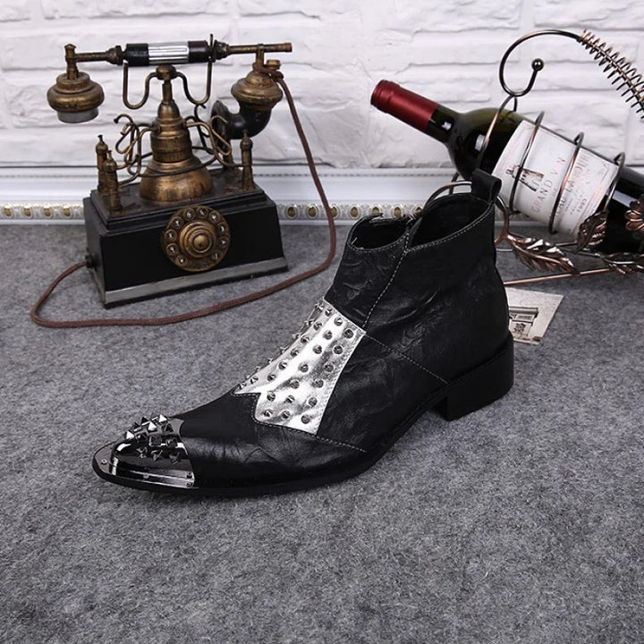 Smart Metal Pointed Toe Boots