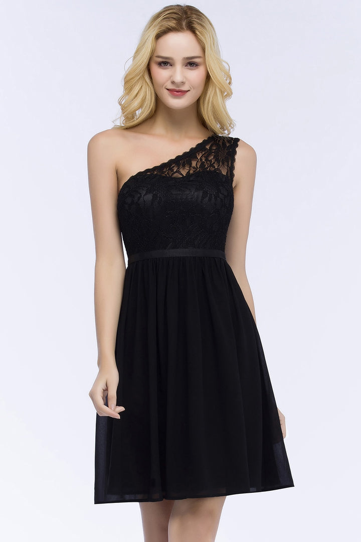 One Shoulder Women's Little Black Dress| All For Me Today