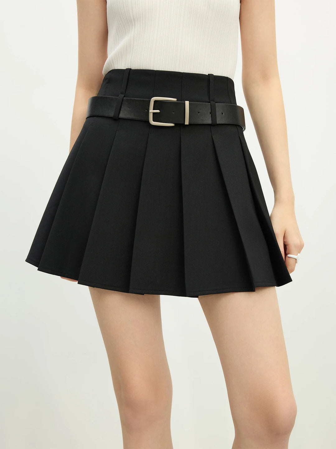 Elegant High Waisted Short Skirt
