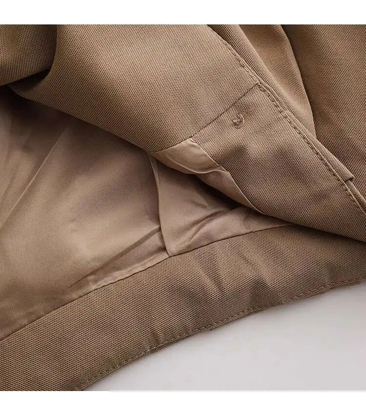 Stylish Cropped Short Trench Coat