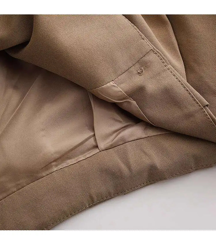 Stylish Cropped Short Trench Coat