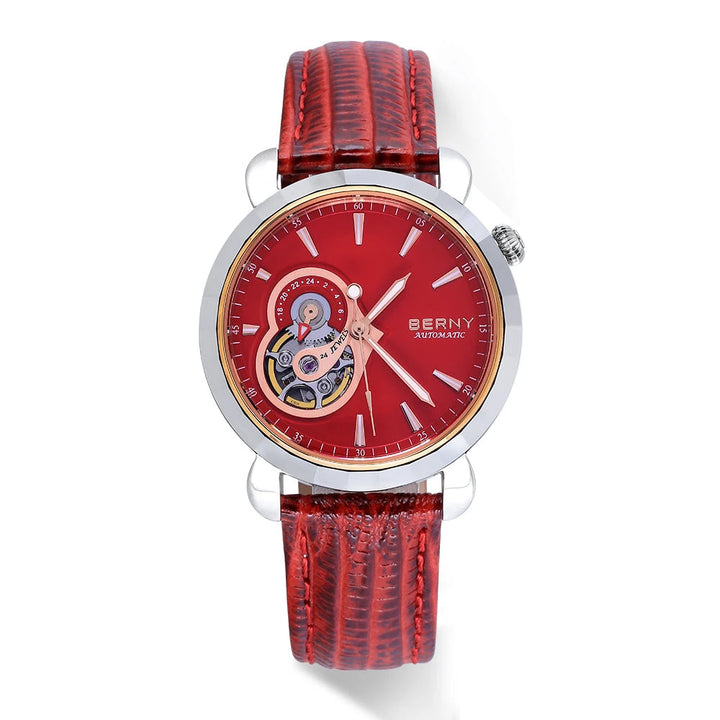 Sweet Sapphire Glass Mechanical Watch