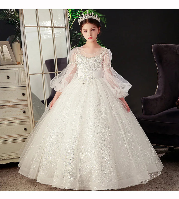 White Princess Evening Gown