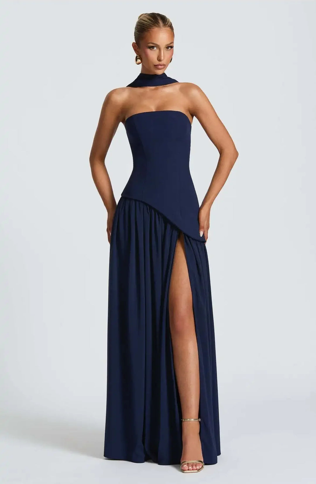 Glamorous High Split Long Dress