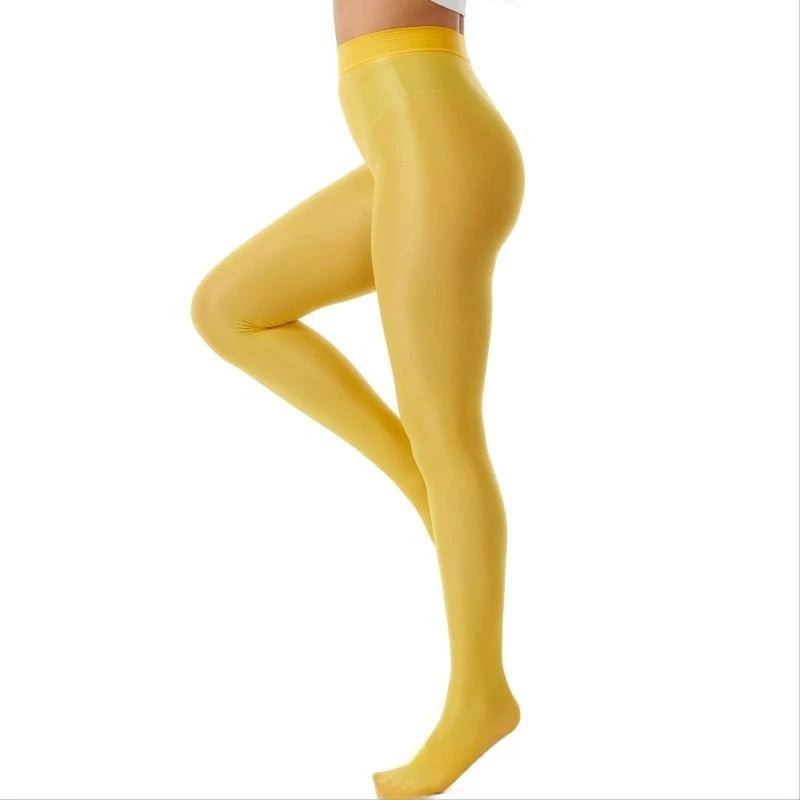 Shiny Reflective High-Waisted Yoga Leggings