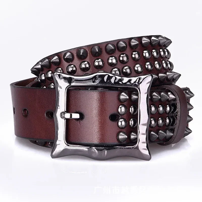 Fashionable Spike Rivets Studded Belt
