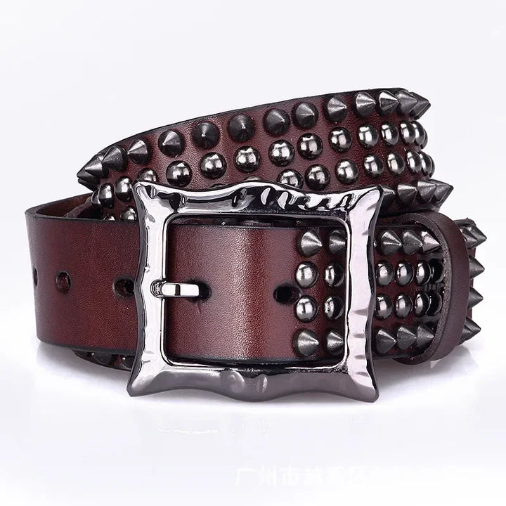 Fashionable Spike Rivets Studded Belt