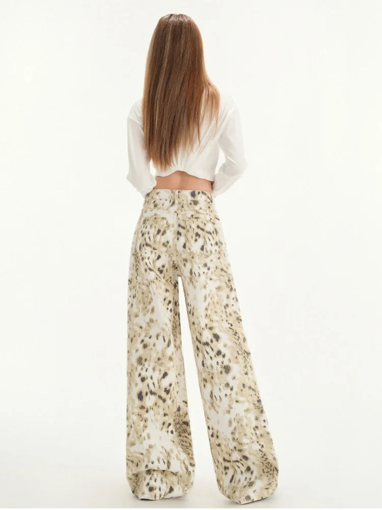 High Street Leopard Print Casual Pants