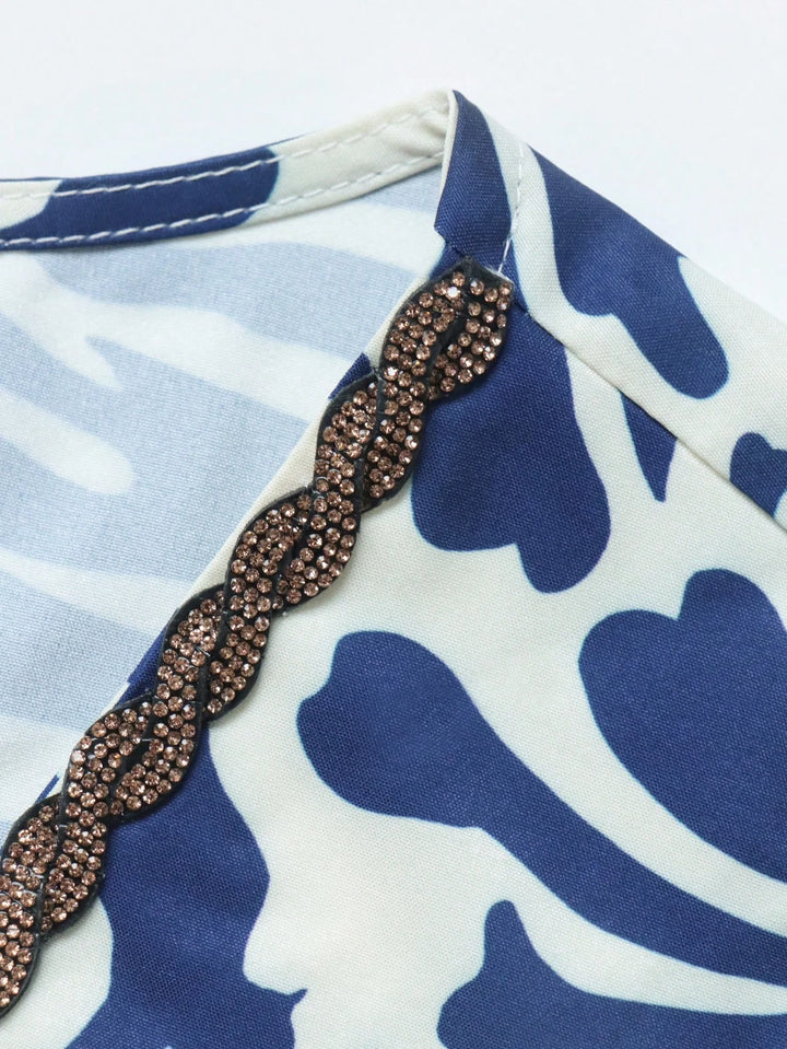 Elegant Diamond-Encrusted Maxi Dress