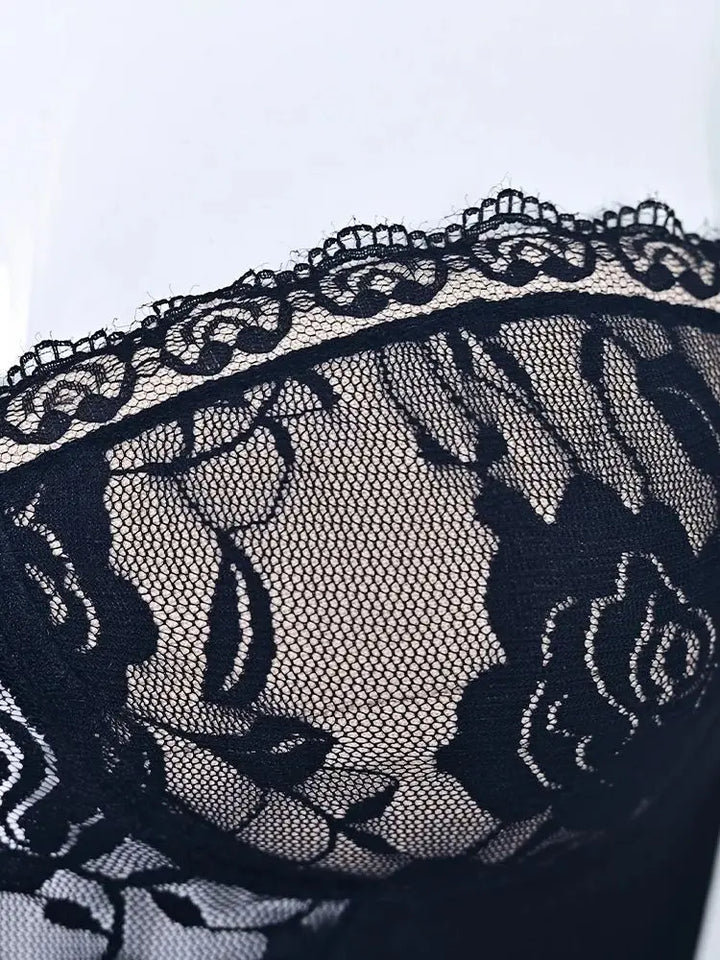 Trendy Lace Bandage Evening Dress