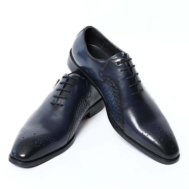 Classy Leather Oxford Lace Shoes