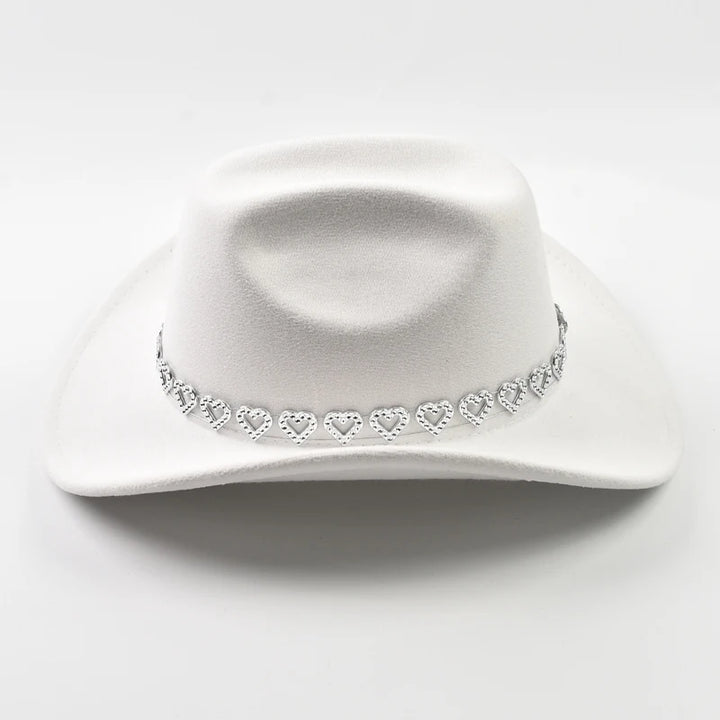Sleek Roll-Up Brim Cowgirl Hat