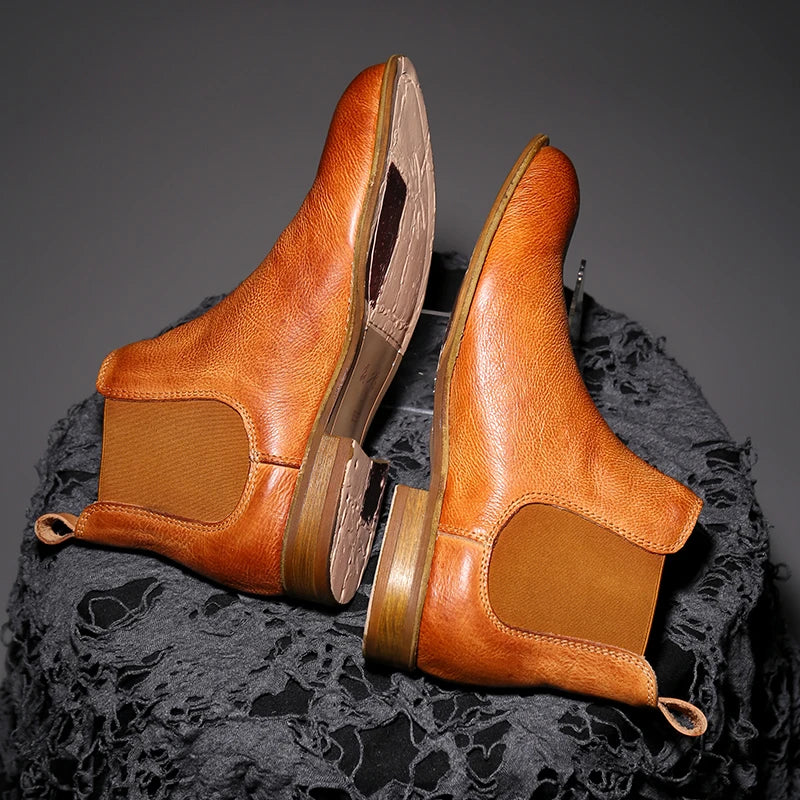 Sleek Welted Chelsea Boots