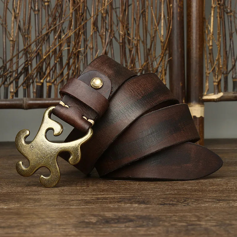 Stunning Smooth Brass Buckle Belts