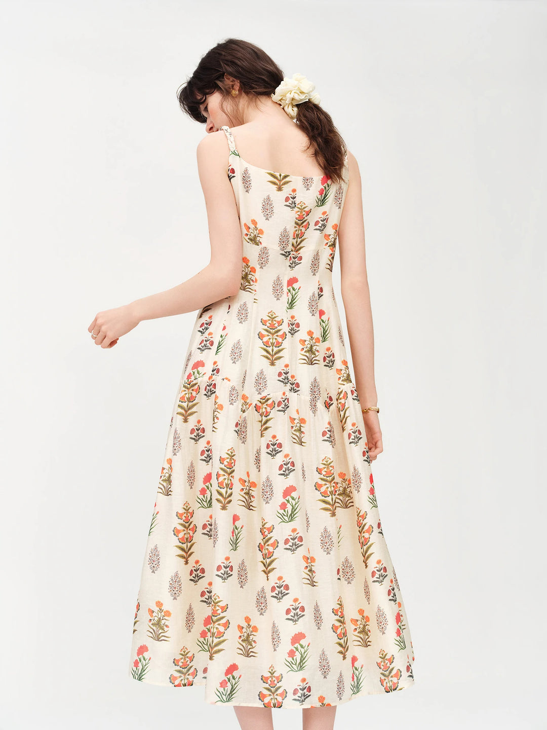 Sweet Crochet Print Holiday Cocktail Dress