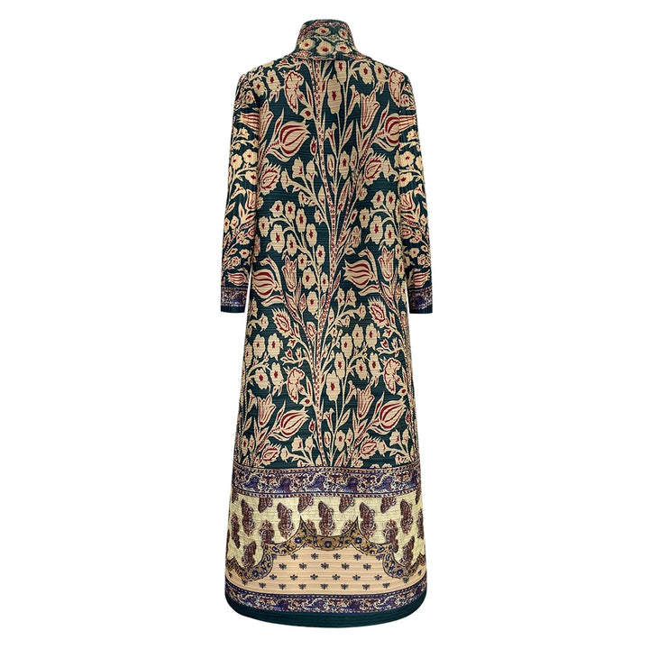 Meticulous Turndown Collar Traditional Abaya