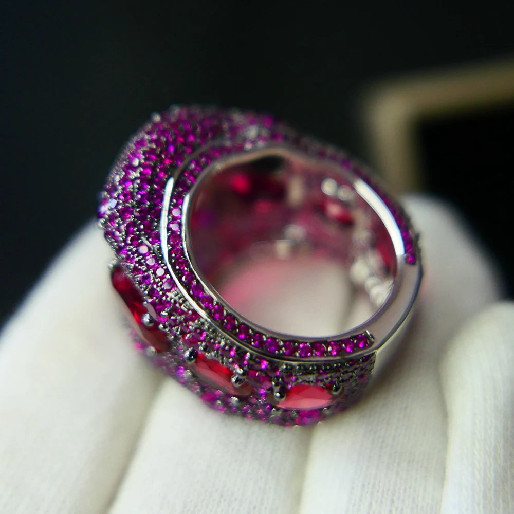 Regal High Carbon Ruby Ring