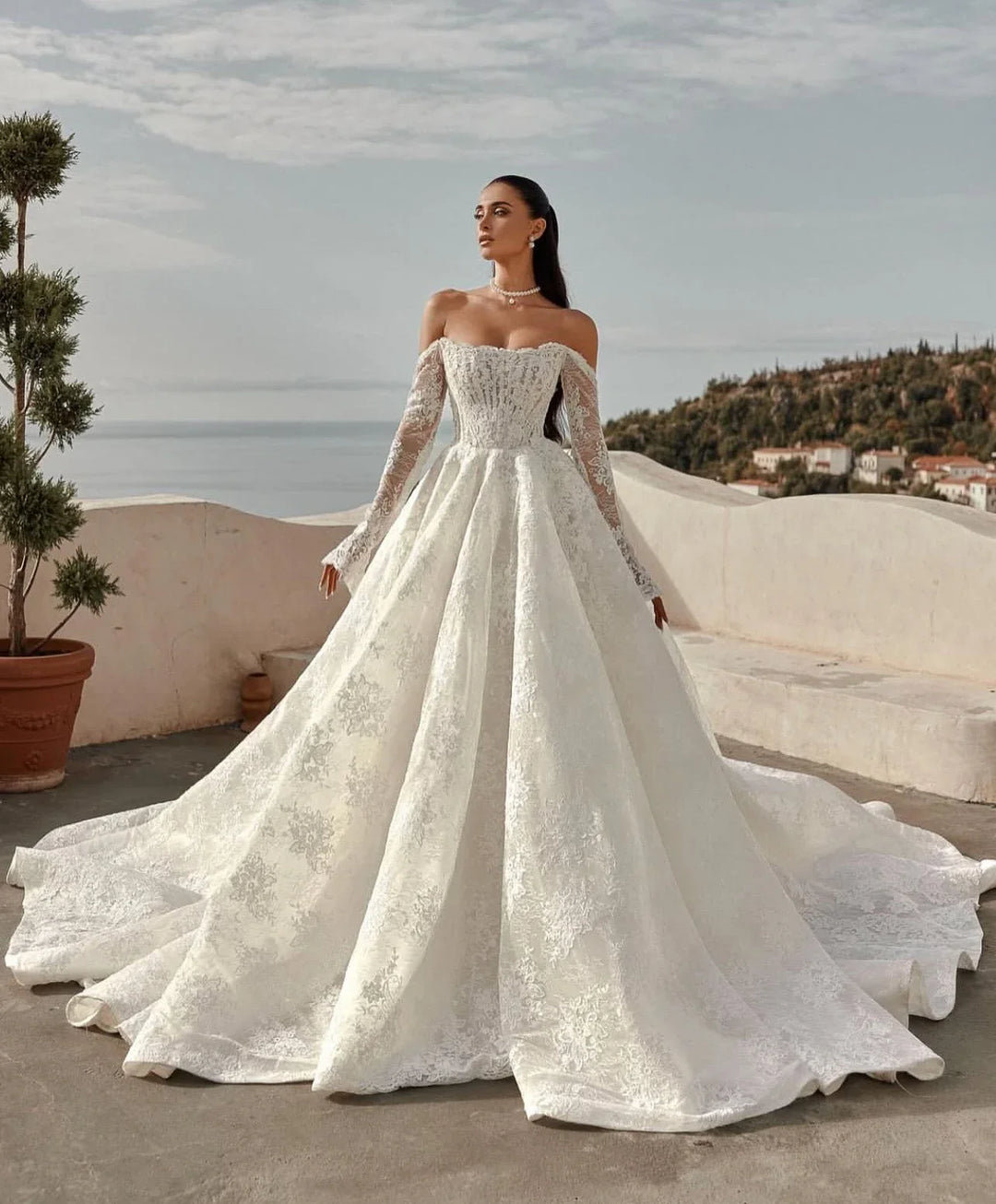 Majestic Estilo Lace Princess Bridal Gown