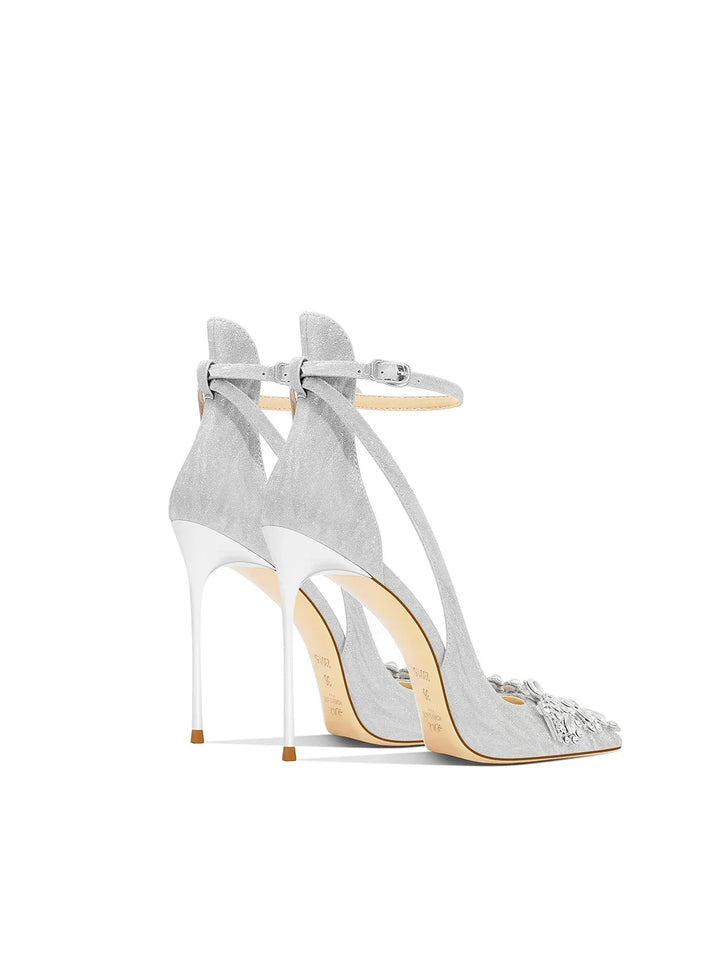 Fashion-Forward Square Buckle High Heels