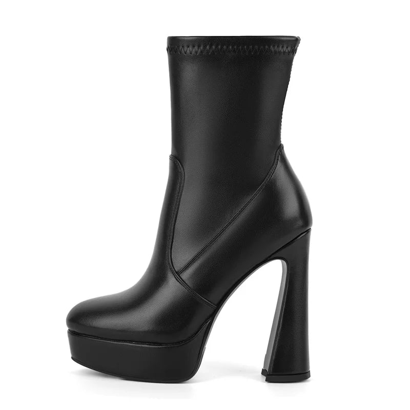 Stunning Zipper Catwalk Ankle Booties