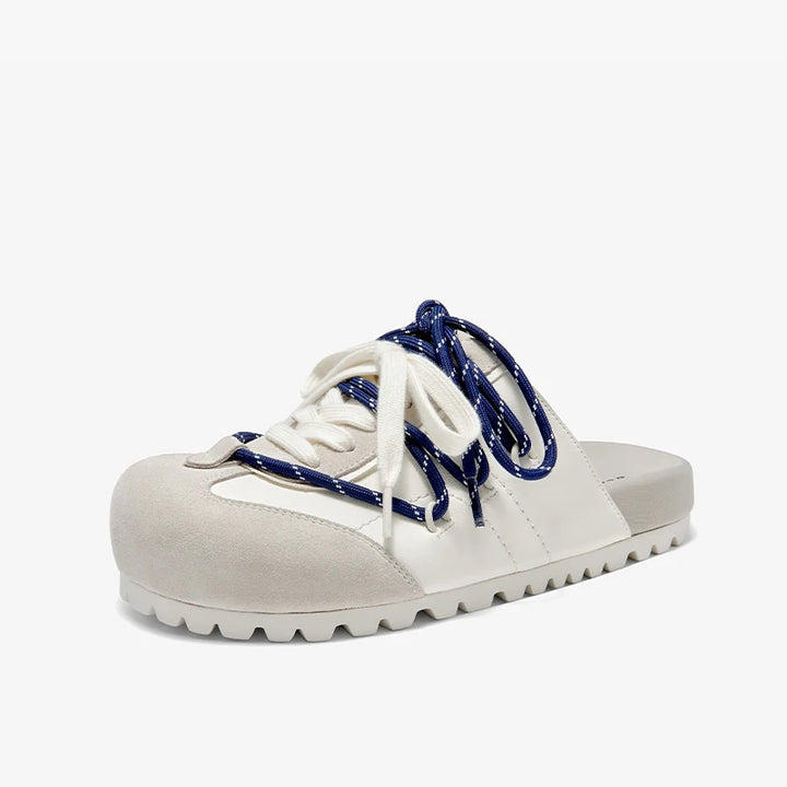 Beautiful Cross Tied Leather Slippers