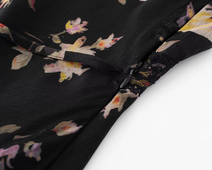 Beautiful Floral Print Midi Dress