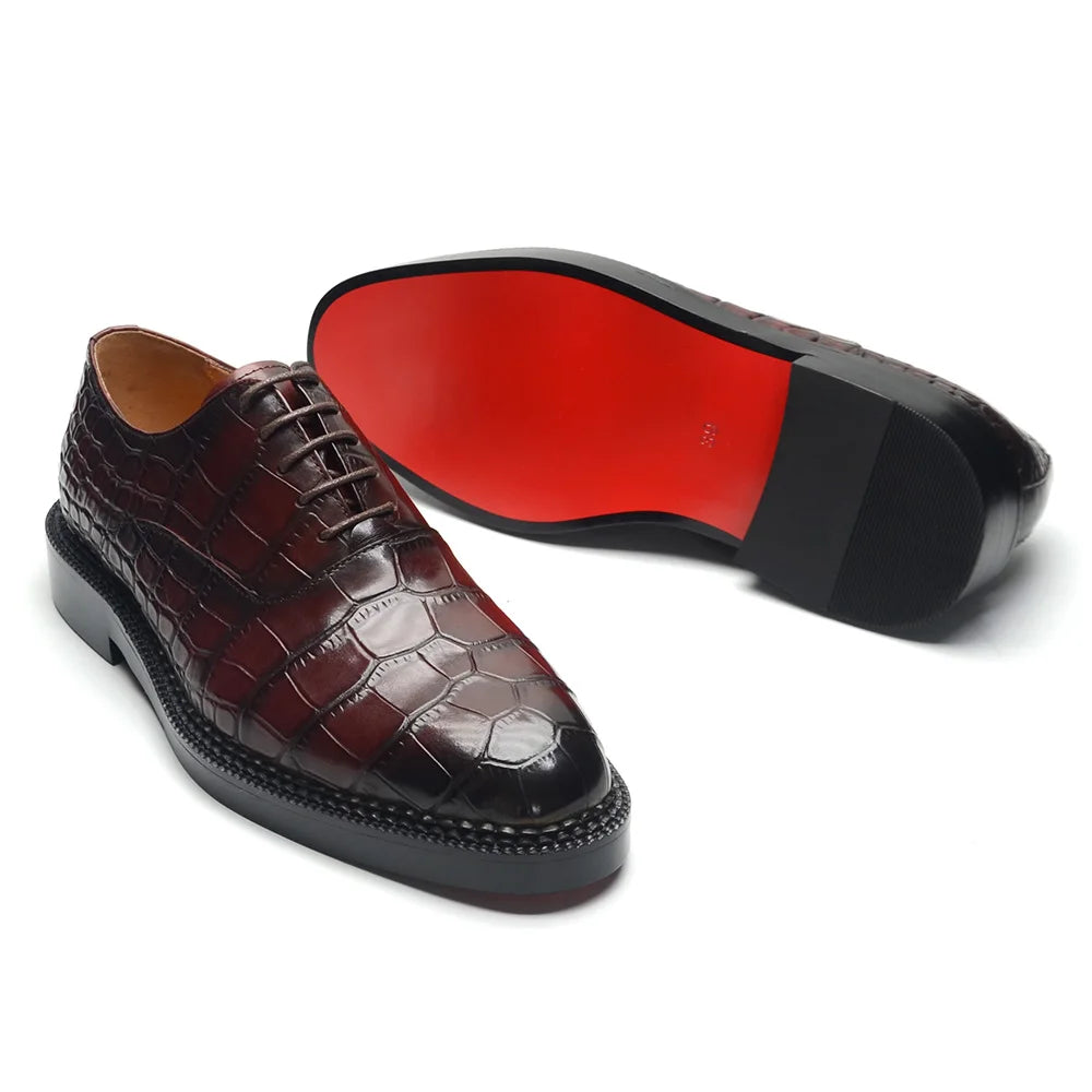 Elegant Patterned Oxfords Shoes