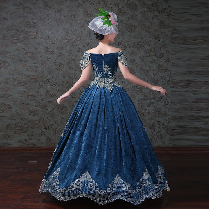 Exquisite Medieval Court Evening Dress