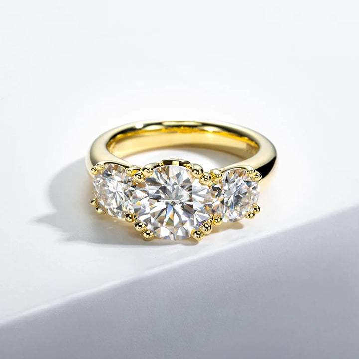 Stunning Three-Stone Engagement Ring
