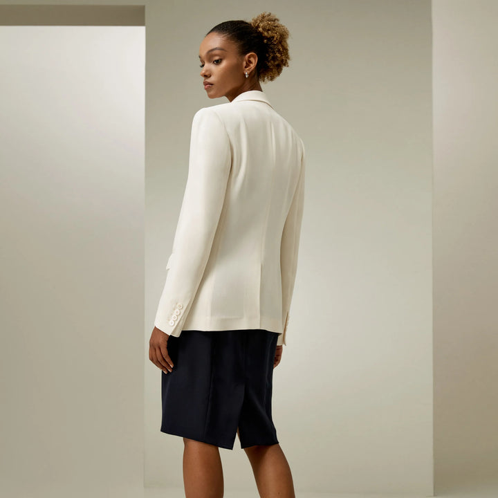 Half-lined Crepe Sleek Blazer