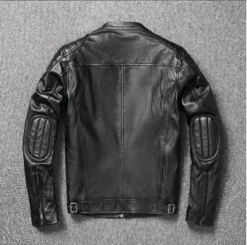 Attractive Cowhide Leather Motorcycle Jacket