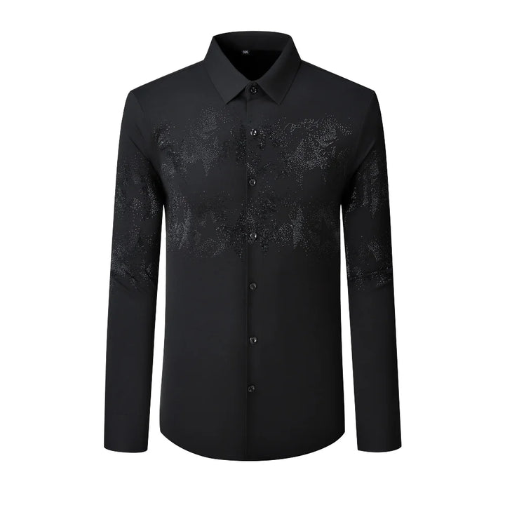 Modern Star Rhinestone Casual Shirt