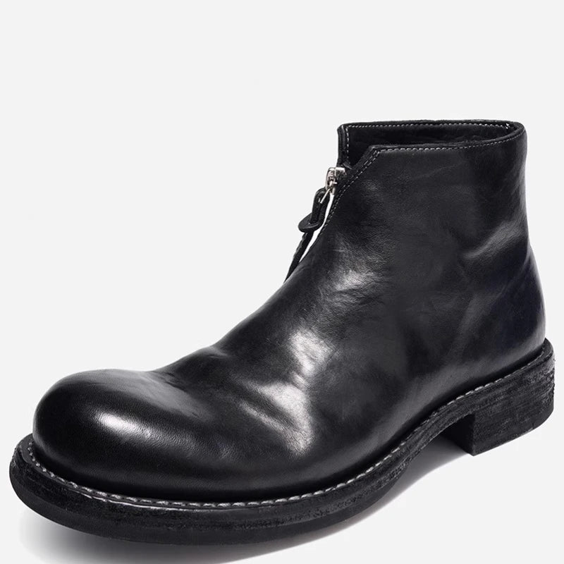 British Horse-Skin Thick Sole Shoes