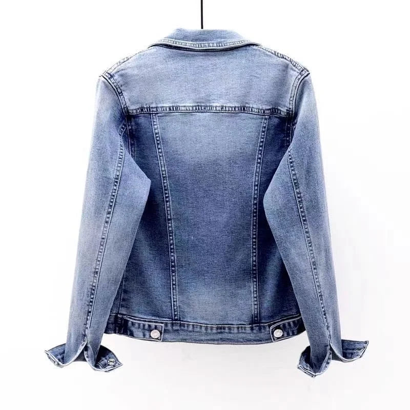 Vintage Long Sleeve Autumn Denim Jacket