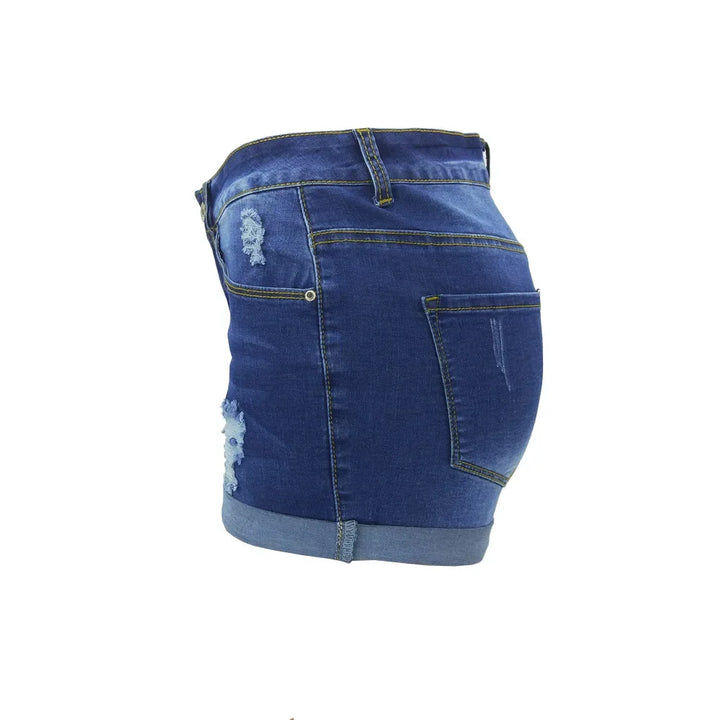 Smart Ripped Denim Shorts