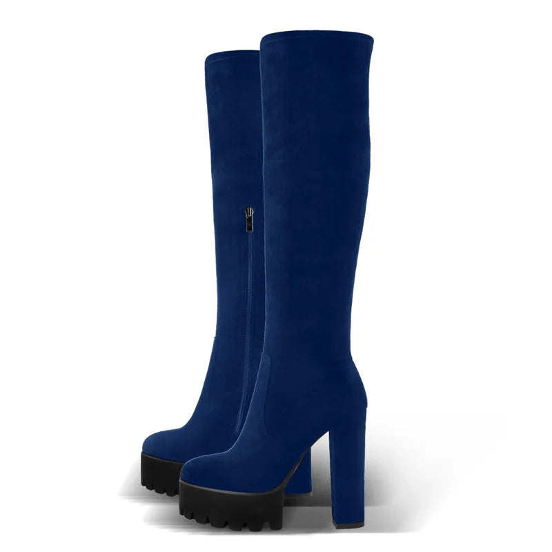 Regal Platform Over-the-Knee Boots