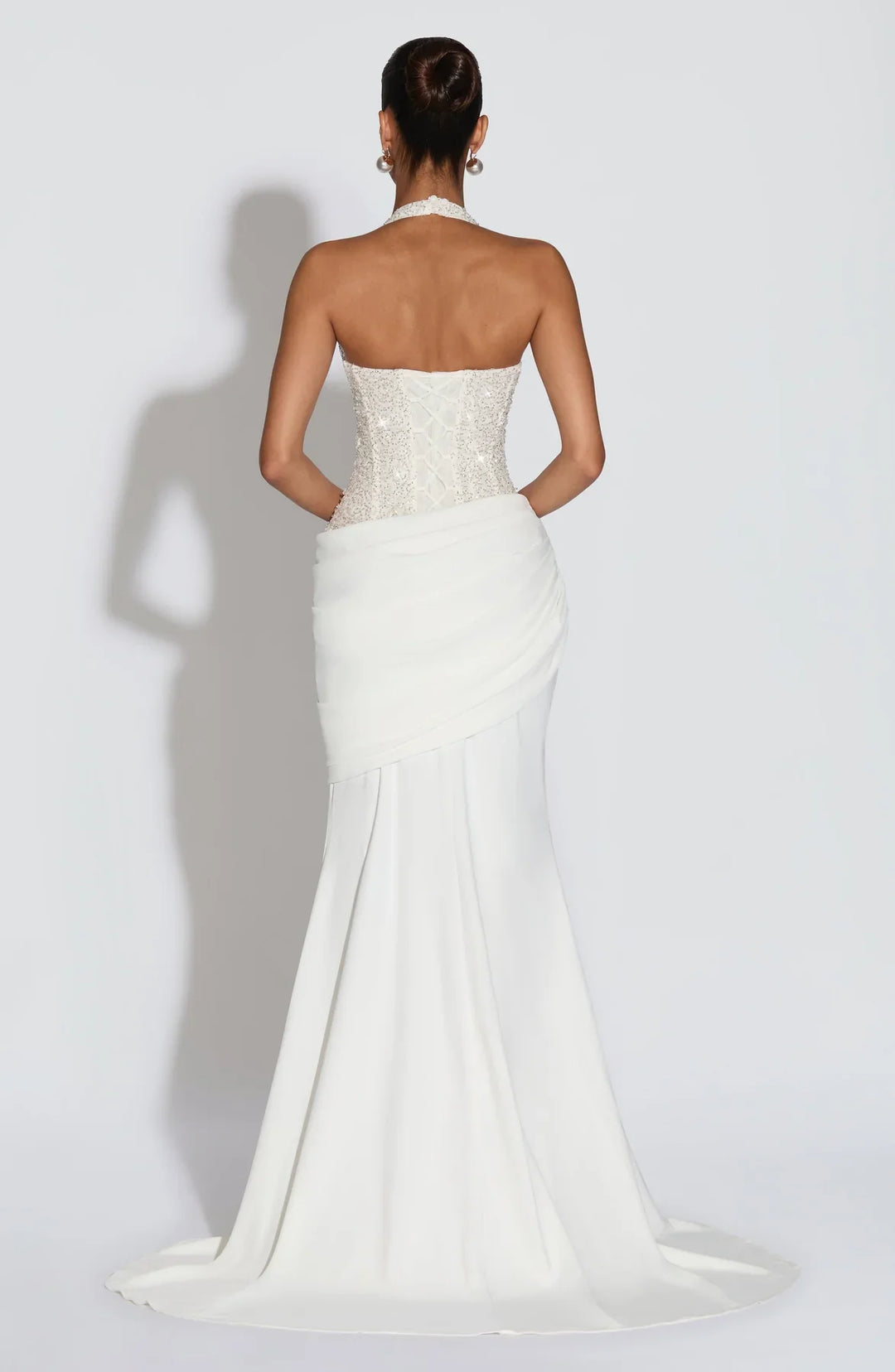 Sweet Sequins Draped Gown