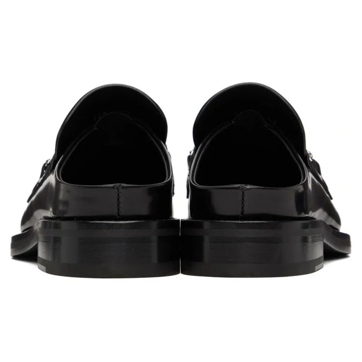 Flat Glossy Men’s Half Slippers