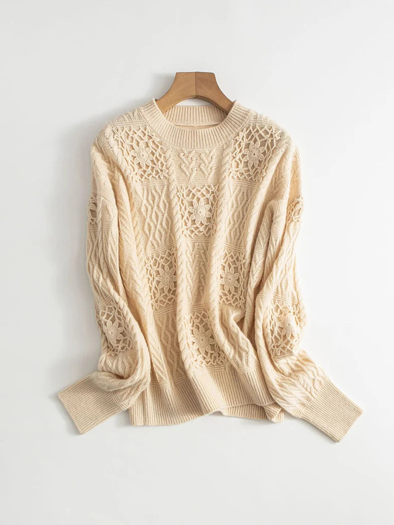 Trendy Sheep Wool Pullover Sweater