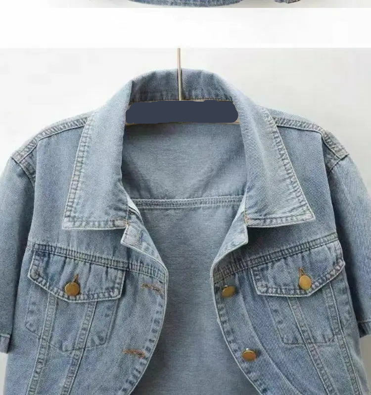 Versatile Short Style Denim Jacket