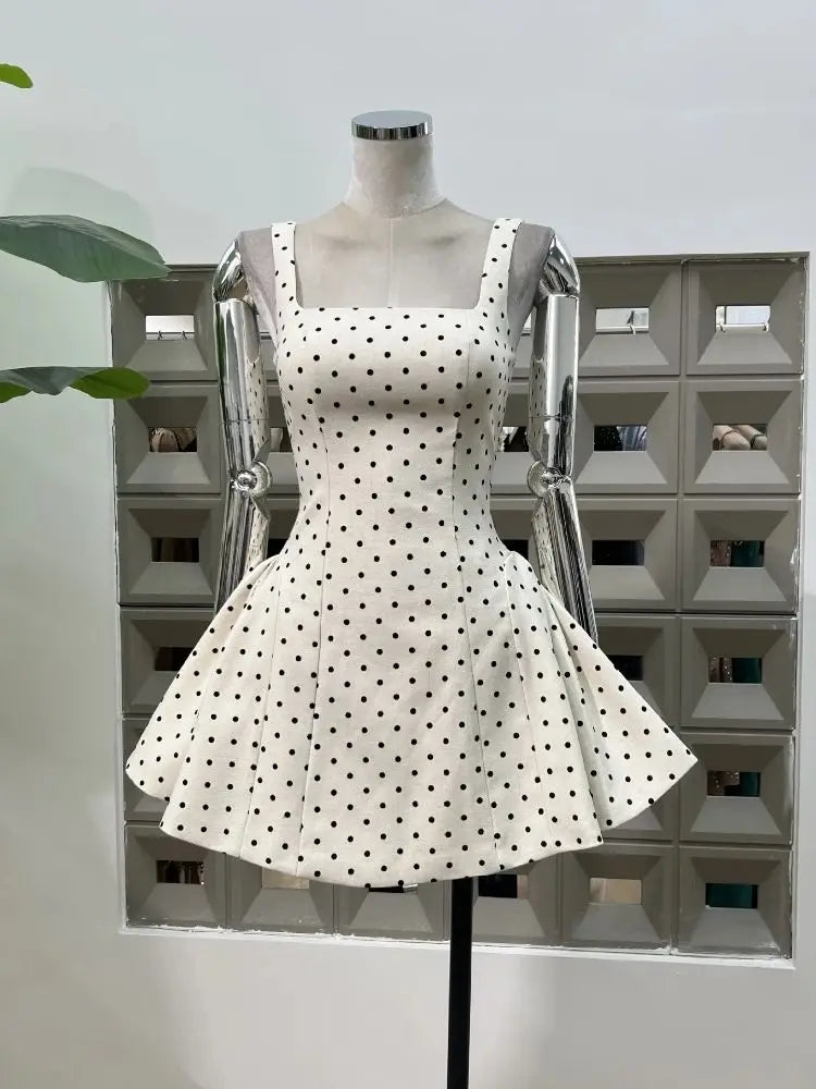 Charming Spaghetti Straps Mini Dress