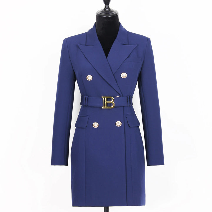 Keep You Accompanied Belted Blazer