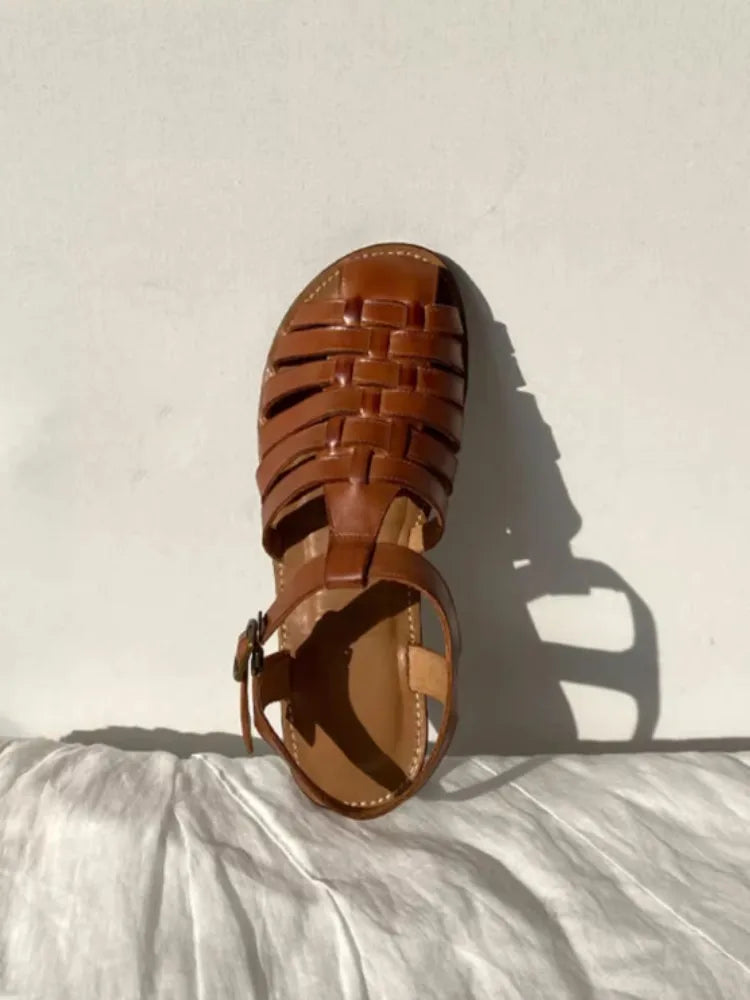 Graceful Weaving Gladiator Sandals