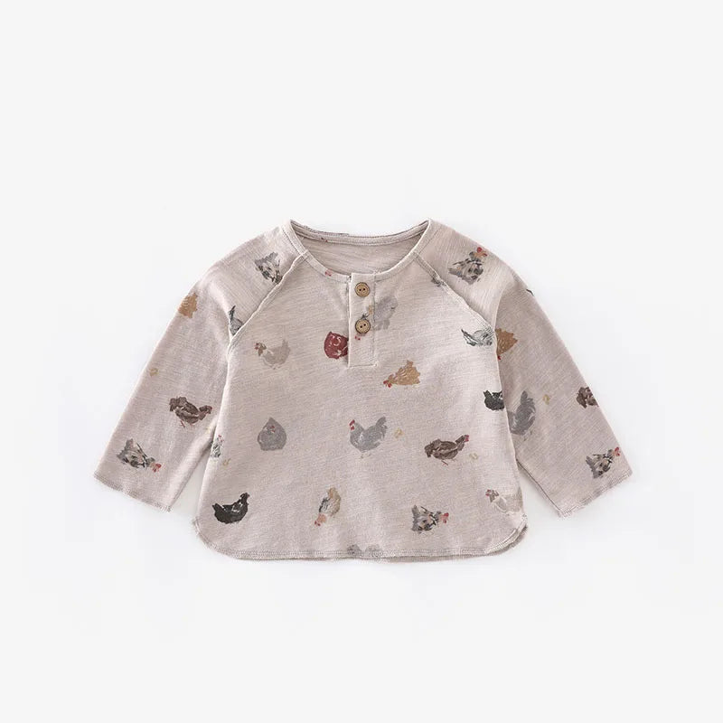 Sweet Toddler Girls Bottoming Shirt
