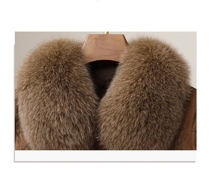 Understated Real Fur Long Coat