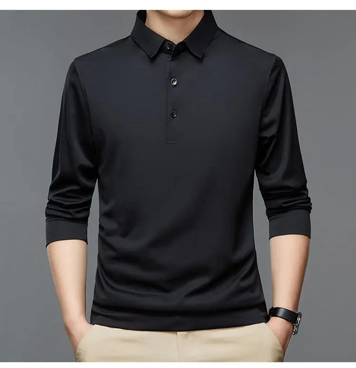 Long Sleeves Men's Polo T-Shirt