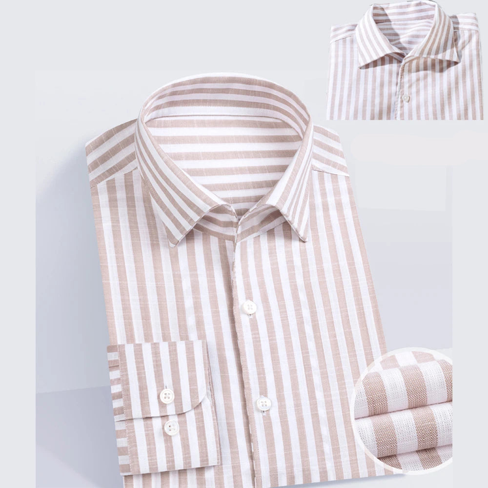 Enchanting Striped Slim Fit Business Shirt