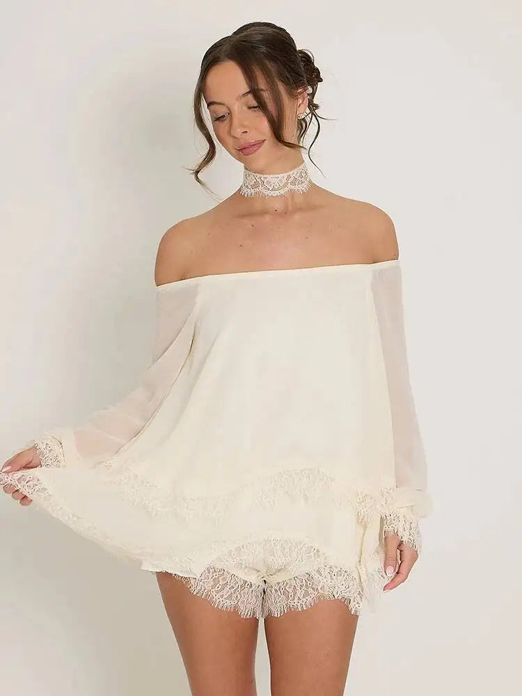 Stylish Long Sleeves Backless Blouse