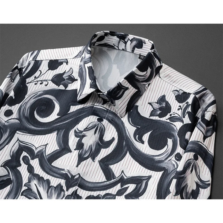 Trendy Printed Social Shirt